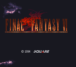 Final Fantasy VI DE Title Screen